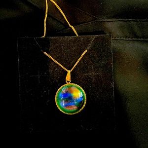 Multi-color stone necklace